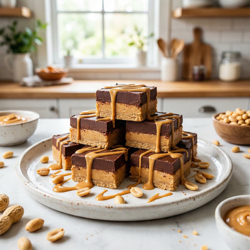 No-Bake Chocolate Peanut Butter Bars